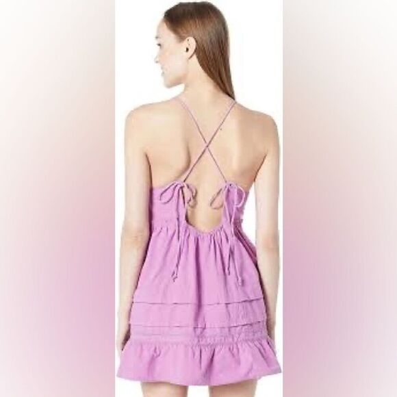 Free people Size S dessert days lilac purple dress Sleeveless Strappy Back NWT - Picture 5 of 11
